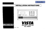 ADEMCO Vista 4130XT Installation Instructions Manual
