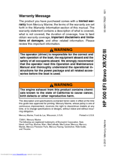 Mercury HP 500 EFI Bravo XR/XZ/III User Manual