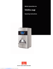 Melitta fully automatic coffee maker Operating Instructions Manual