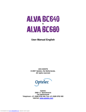 Optelec Alva BC640 User Manual