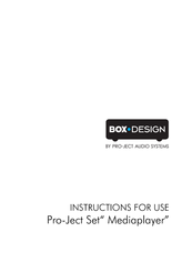 Box-Design Mediaplayer Instructions For Use Manual