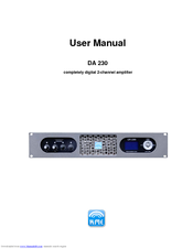 K.M.E. DA 230 User Manual