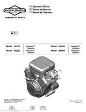 Briggs & Stratton 350000 Vanguardv Gasoline Operator's Manual