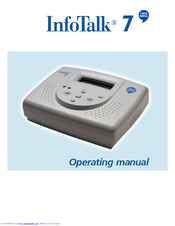 Inno media InfoTalk 7 Operating Manual