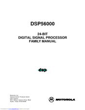 Motorola Freescale Semiconductor DSP56000 Manual