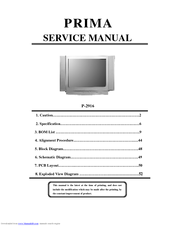 Prima P-2916 Service Manual