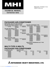 Mitsubishi Heavy Industries FDTCVA302HENP1R Technical Manual