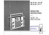 Barlow Wadley XCR 30 Operating Instructions Manual