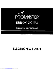 Promaster 5550DX Operating Instrucktions