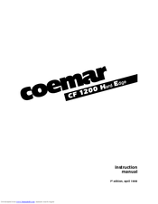 Coemar CF 1200 Hard Edge Instruction Manual