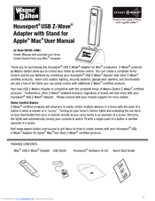 Wayne-Dalton Houseport USB Z-Wave WDUSB-10MAC User Manual