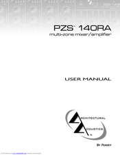 Architectural Acoustics PZS 140RA User Manual