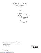 Kohler K-3524 Homeowner's Manual