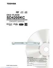 Toshiba SD4200KC Owner's Manual