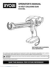 Ryobi CCG180L Operator's Manual