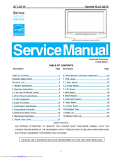 Hyundai HLCD-32ZT4 Service Manual