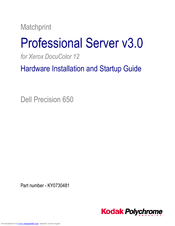 Dell KY0730481 Installation And Startup Manual