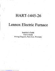 Lennox 78UGF3(X)-50 Installer's Manual