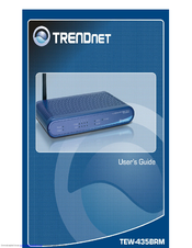 TRENDnet TEW-435BRM - 54MBPS 802.11G Adsl Firewall M User Manual