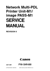 Canon image PASS-M1 Service Manual