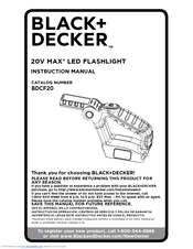 Black & Decker BDCF20 Instruction Manual