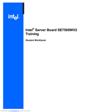 Intel SE7500WV2 - Server Chassis - SR2300 Training Manual