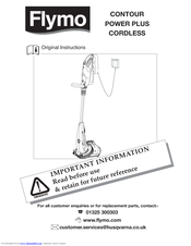 Flymo CONTOUR POWERPLUS CORDLESS CCT250 Instruction Manual