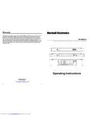 Marshall Electronics AR-DM2X-X Operating Instructions Manual