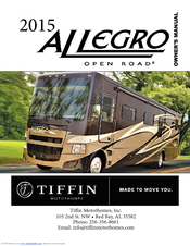Tiffin Motorhomes 2015 Allegro Owner's Manual