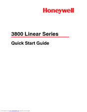 Honeywell 3800r Quick Start Manual