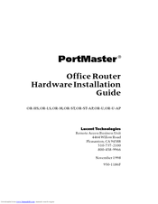 Lucent Technologies PortMasterOR-ST Hardware Installation Manual