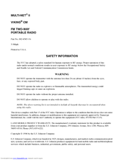 E.F. Johnson Company MULTI-NET II Quick Reference Manual