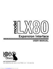Lobo Drives LX80 User Manual