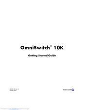 Alcatel-Lucent OS10K Getting Started Manual