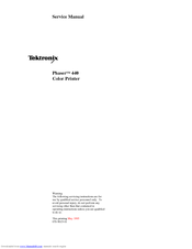 Tektronix Phaser 440 Service Manual