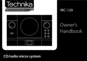 Technika MC-129 Owner's Handbook Manual
