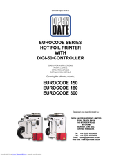Open Date EUROCODE 180 Operator Instructions Manual