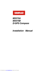 Simrad MX575B Installation Manual