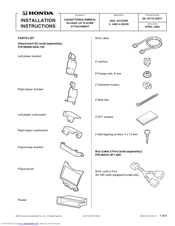 Honda 08A03-5E1-000 Installation Instructions Manual