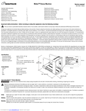 Nautilus Mobia Service Manual