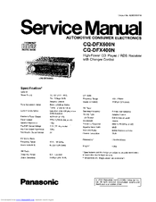 Panasonic CQ-DFX600N Service Manual