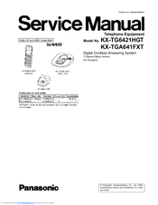 Panasonic KX-TG6421HGT Service Manual