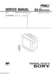 Sony Trinitron KV-XF34M97 Service Manual