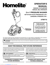 Homelite UT80715 Replacement Operator's Manual