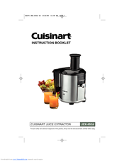 Cuisinart JEX-450A Instruction Booklet