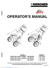 Karcher Shark XPERT-HD 2.5/27 P Operator's Manual