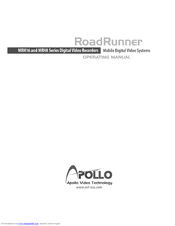 Apollo RoadRunner MRH8 Operating Manual