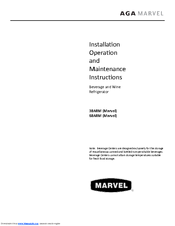 AGA marvel 6BARM Installation, Operation And Maintenance Instructions