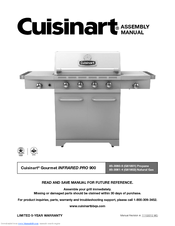 Cuisinart Gourmet INFRARED PRO 900 Assembly Manual