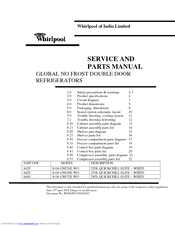 Whirlpool S-04-GNF32E WO Service And Parts Manual